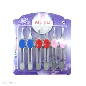 Wholesale 6PCS Blue/Red/Pink Eye-brow <em>Tweezer</em>