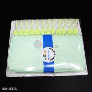Wholesale High Quality Green Satin <em>Shower</em> <em>Curtain</em>