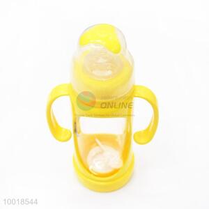 High Quality Yellow Glass Baby Feeding-bottle