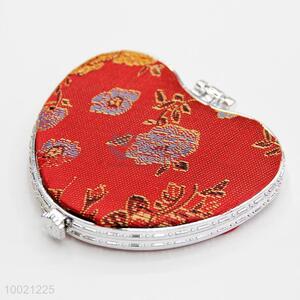 Heart shape double side cosmetic mirror