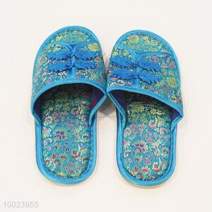 Open Head Tapestry Satin <em>Slippers</em> For Adults