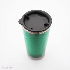 High Quality Green PP+PS Double Wall Auto Mug/Travel Mug