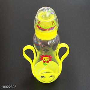 260ml Eco-friendly Green Baby Feeding-bottle, Silicone <em>Nipple</em> PC Bottle Material