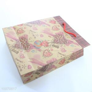 Wholesale delicate brown paper gift bag