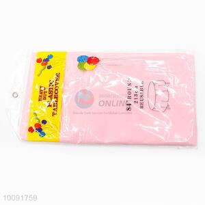 Plastic Pink Table Cloth/Cover For Promotion