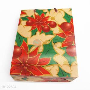 Exquisite flower pattern paper gift bag