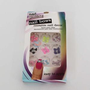 Fashion Design Bowknot Shape Nail Sticker