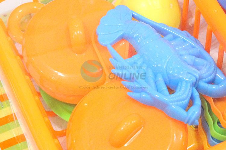 Customized New Arrival Plastic Kid Toys Tableware Tool Set
