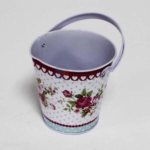 Good quality iron printing storage bucket