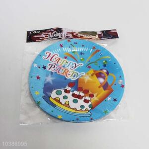 Good quality happr birthday disposable paper plate