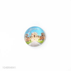 High sales round fashion epoxy fridge magnet