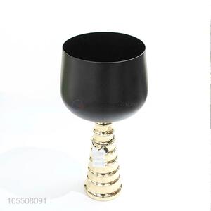 Hot selling home decorative golden metal flower vase