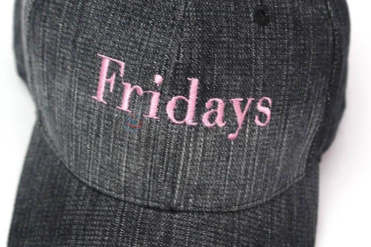 Custom denim adjustable hat baseball cap embroidered cap