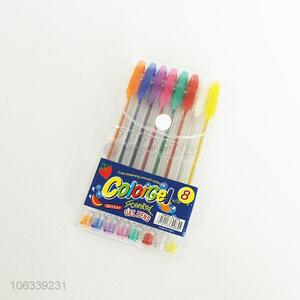 Wholesale 8 Pieces Color Glitter Gel Pen