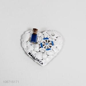 Promotional heart resin <em>crafts</em> souvenir <em>polyresin</em> fridge magnet