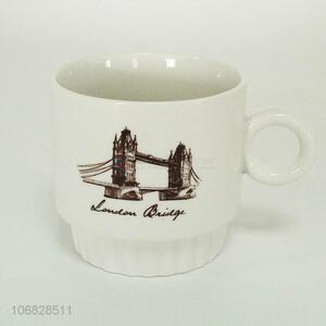 Newest wholesale London bridge pattern ceramic cup