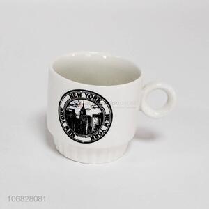 Wholesale newest New York building pattern ceramic cups