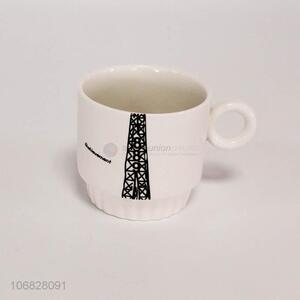 Good sale cartoon tower pattern ceramic mugs
