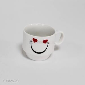 Hot sale lovely emoji pattern ceramic mugs