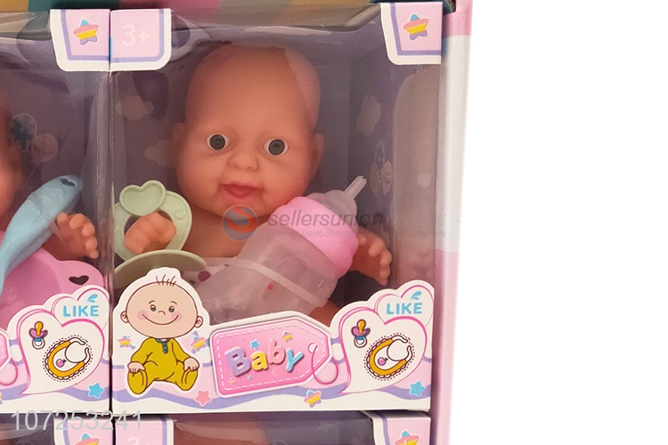 Lowest Price Kids Play House Toy Vinyl Cute Baby Doll Toy Set