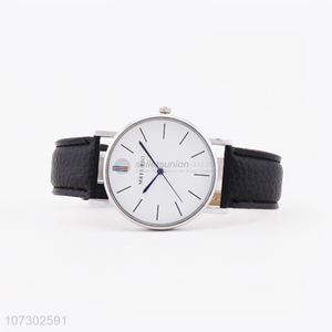 Hot Sale PU Leather Watchband Wristwatch For Man