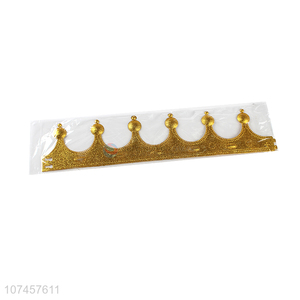 Promotion Price Novelty Fairy Crown Gold Tiara Hair Accessories