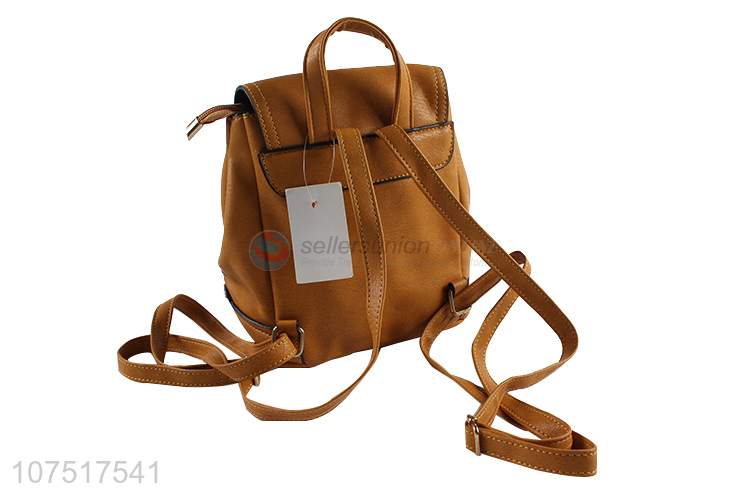 New Style PU Leather Small Backpack With Tassel