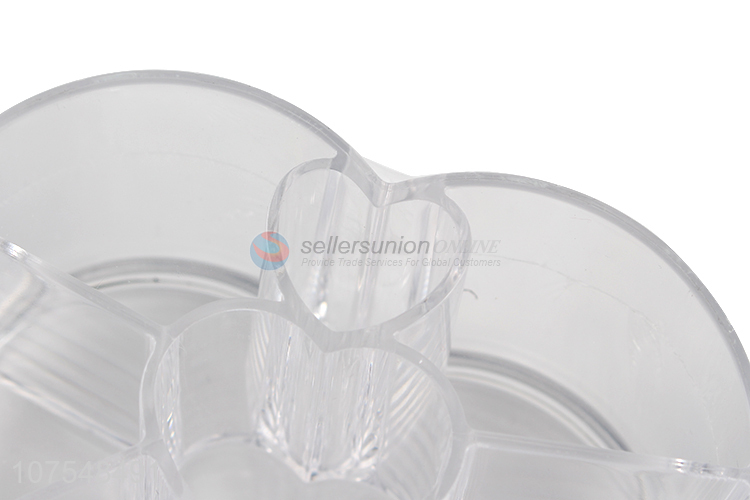 Wholesale Heart Shape Makeup Storage Box Transparent Cosmetic Case