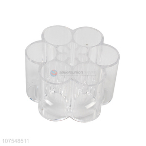 High Quality Flower Shape Makeup Organizer Transparent Makeup Storage Box