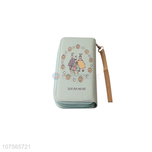 Latest arrival trendy <em>ladies</em> long wallets leather <em>purse</em> for women