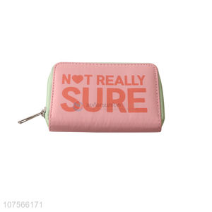 New design faux leather long wallet <em>ladies</em> leather <em>purse</em>