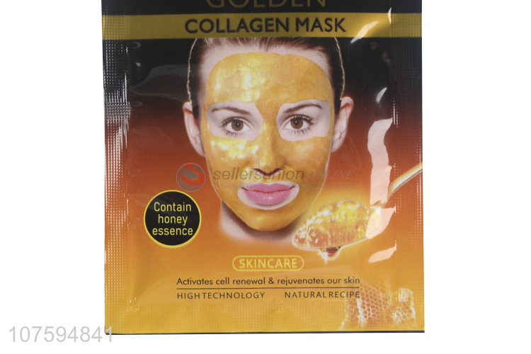 Hot Selling Skincare Golden Collagen Mask Contain Honey Essence