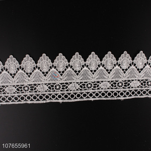 Hot sale wedding ribbon white yarn  polyester ribbon