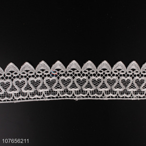 Factory made lace trim ribbon embroidery lace for clothing