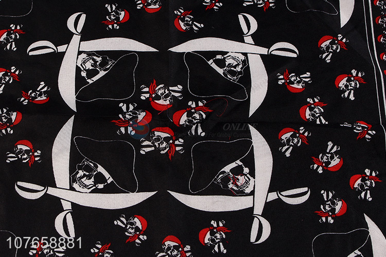 Uniquely designed pirate skull pattern decorative square