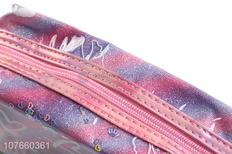 Fun design underwater world makeup bag waterproof pvc cosmetic bag