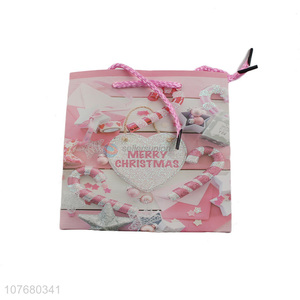 High quality girly pink exquisite <em>christmas</em> <em>gift</em> cute paper bag small <em>gift</em> bag