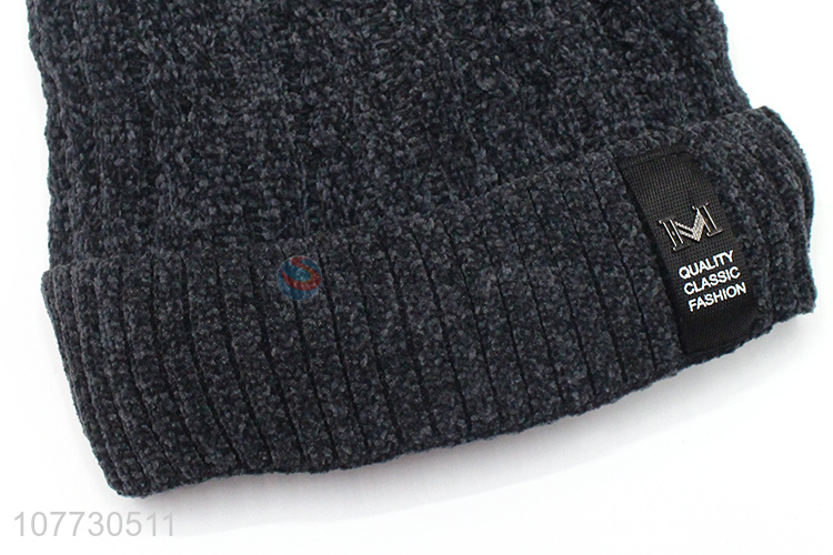 Recent products men winter cap men fleece lining beanie hat