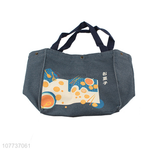 New arrival Japanese style canvas lunch bag canvas bento bag handbag