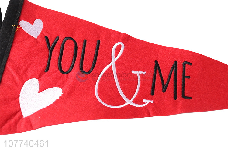 Wholesale red wedding decoration outdoor party pendant decoration flag