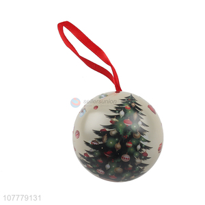 Wholesale Christmas Decoration Christmas Ball Tin Box