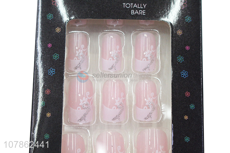 Factory Wholesale Pink Fake Nail Artificial Nail Tips