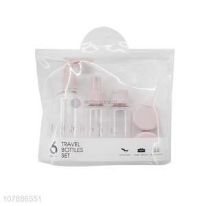 Good quality transparent plastic portable spray <em>bottle</em> set
