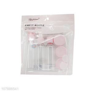Good price transparent color plastic portable spray <em>bottle</em> set