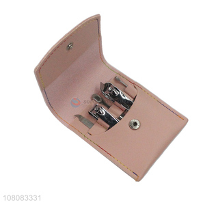 Good price <em>stainless</em> <em>steel</em> <em>nail</em> care tools manicure set with case