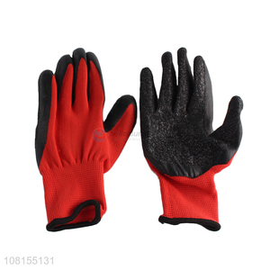 New arrival 21s cotton <em>latex</em> coated crinkle work <em>gloves</em>