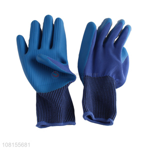 Hot selling 13 stitches <em>latex</em> embossing safety work <em>gloves</em>