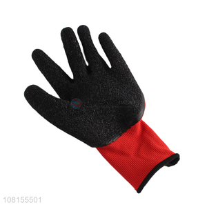 New product 13 stitches <em>latex</em> crinkle industrial work <em>gloves</em>