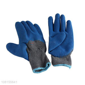 Low price 10 stitches cotton <em>latex</em> crinkle work <em>gloves</em>