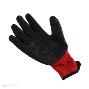 Wholesale 21s cotton cut resistant <em>latex</em> crinkle work <em>gloves</em>